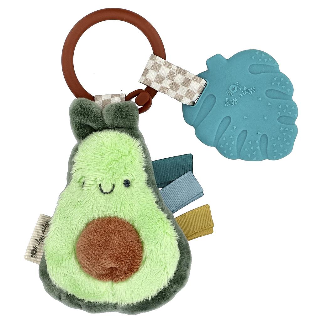 itzy ritzy Itzy Pal™, Plush Pal, Includes Silicone Tedder, 0+ Months, Avocado, 1 Tedder