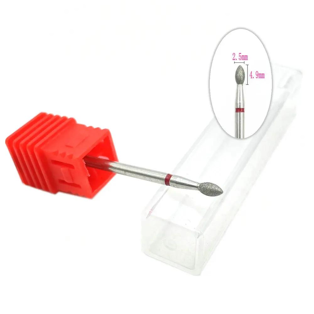20pcs Diamond Nail Drill Milling Cutter for Manicure Rotary Bits Cuticle Clean Accessory Dental Diamond Burs Polisher 2.35mm