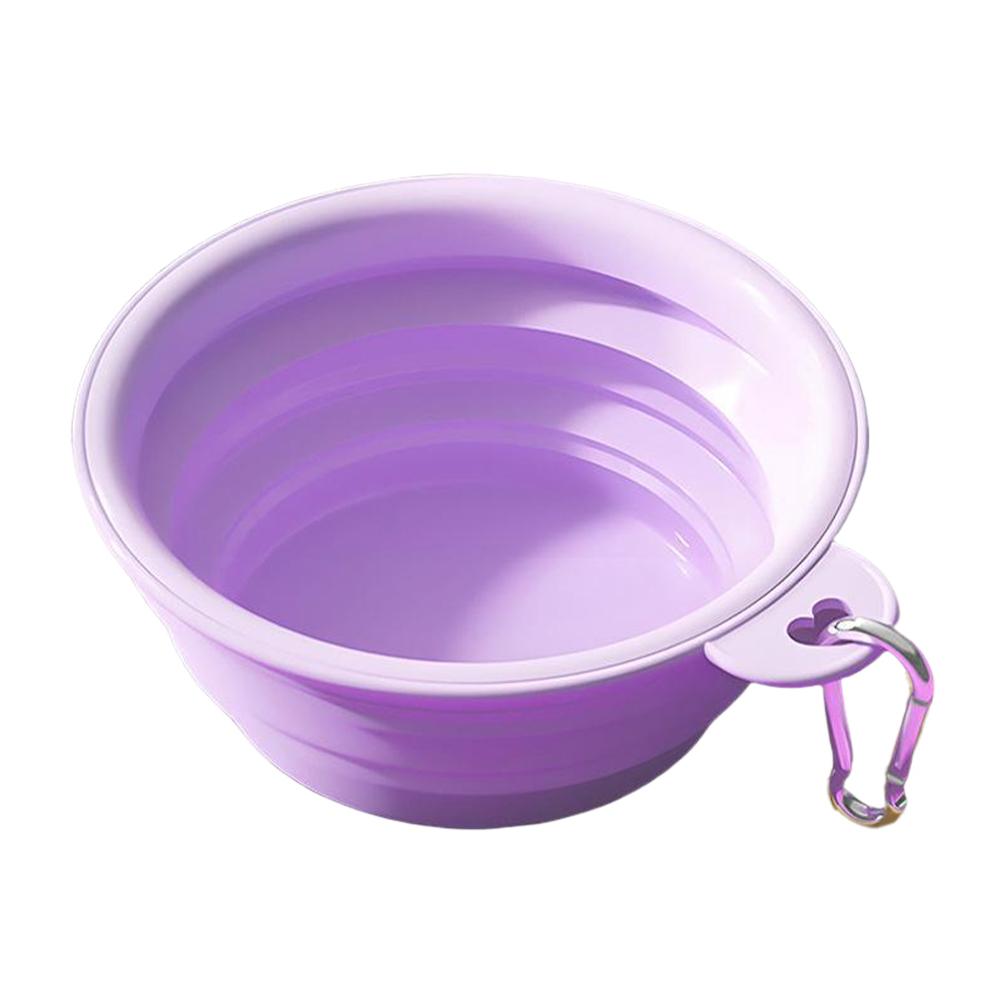 350ml/1000ml Collapsible Dog Bowl Outdoor Travel Pet Drinking Bowl for Dog Cats Folding Silicone Bowl Puppy Food Container