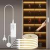 Under Cabinet LED Light COB LED Strip Neon Tape With Dimmable Touch Sensor For Closet Shelf Showcase Acoustic Wall Panel Decor