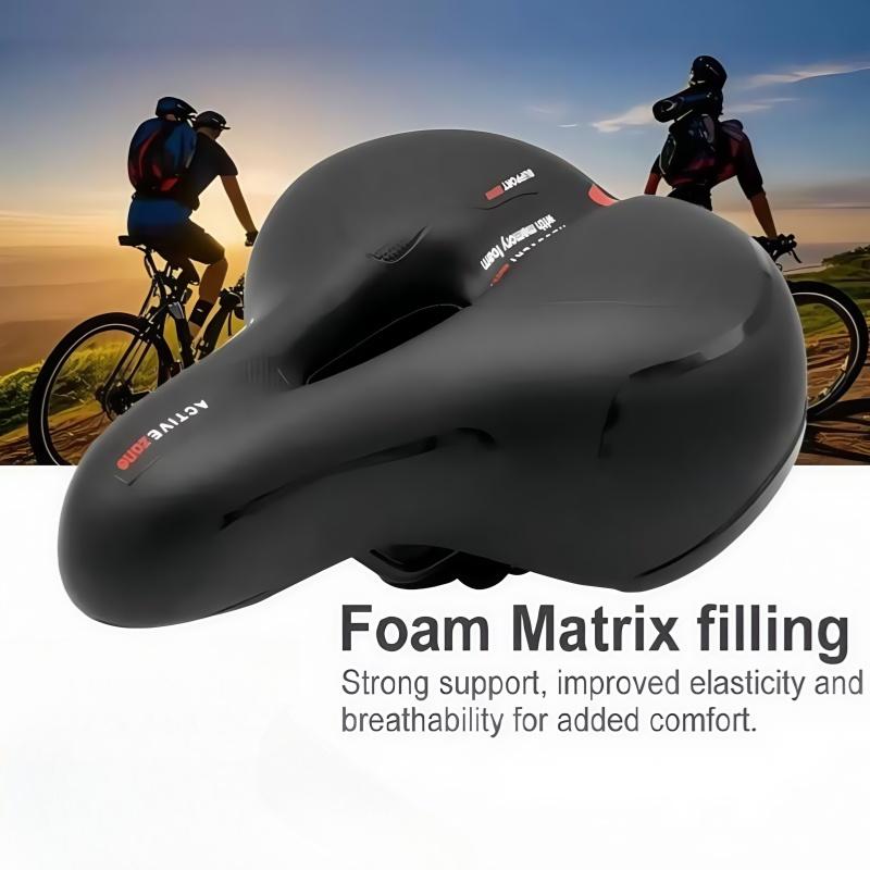 Mountain Bike Saddle with Taillight Big - Butt Soft Bicycle Saddle Bike Seat Accessories Ultra - Soft Saddle