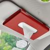 SEAMETAL Car Tissue Box Carbon Fiber Car Sun Visor Hanging Holder Storage Case for Car Accessories