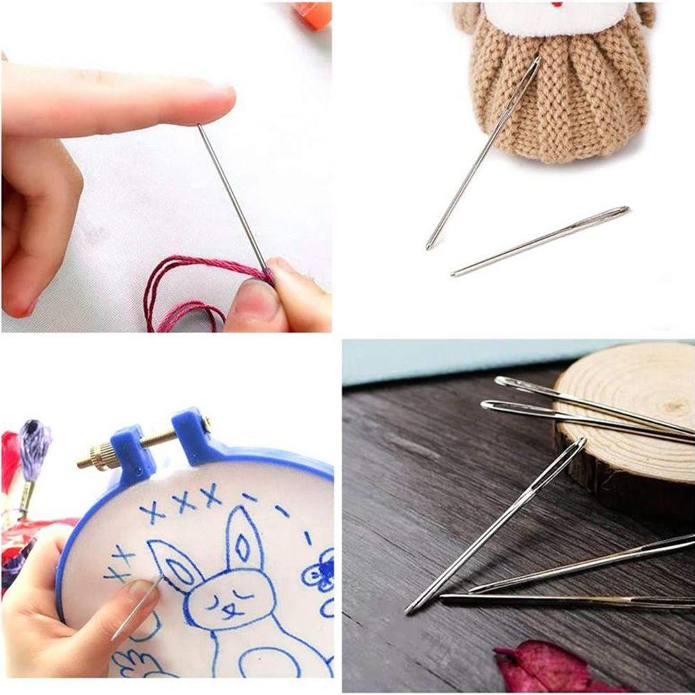 Embroidery Hand Sewing Needles Blunt Sewing Needles Large Eye Stitching Needles Cross Stitch