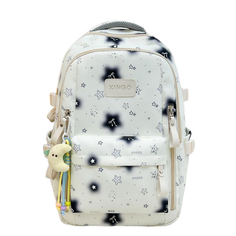 Women's Backpack Student Schoolbag Junior High School High School Large Capacity Star Backpack