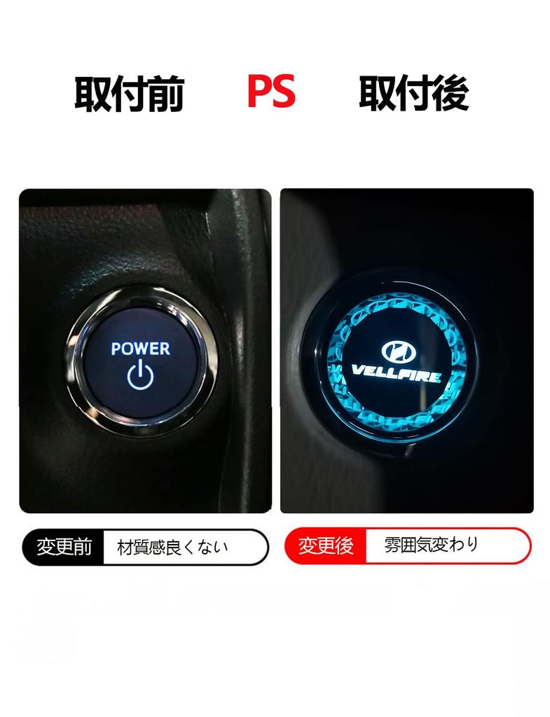 Car Engine Start Button Cover, Crystal Surface Treatment, Switch Cover, Start/Stop Ring Cover, Crystal-like