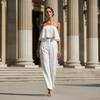 1116 Summer European and American Women's Clothing Suit Sleeveless Tube Top Suspender Small Vest Trousers Fashion Casual Two-piece Set