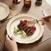 Light Luxury Retro Ceramic Plates High End Restaurants Pasta Steak Plate Delicious Home Dishes Salad Plate Exquisite Tableware