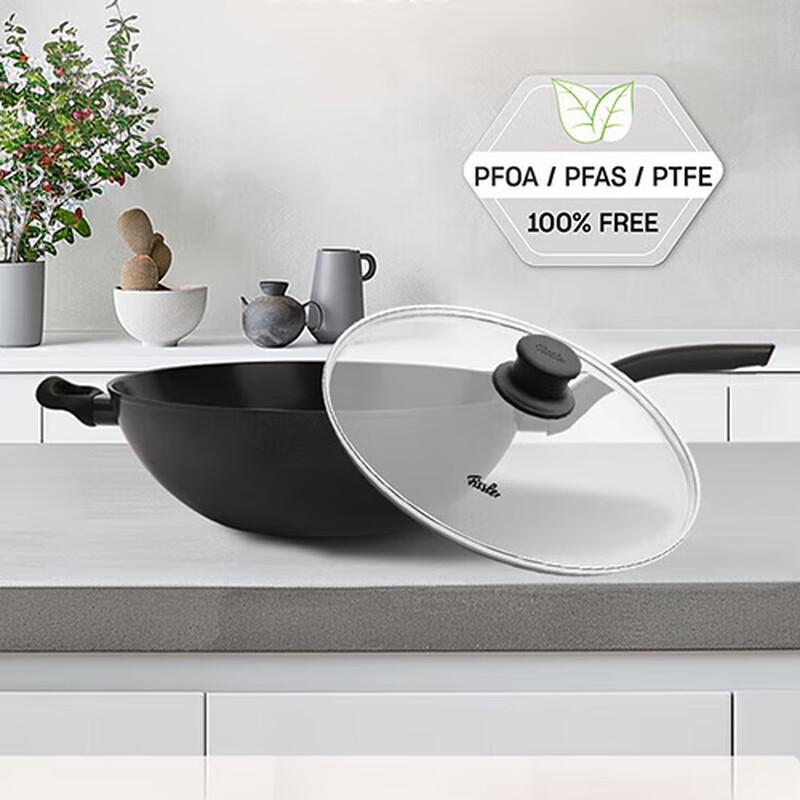 Fissler 30cm Non-Stick Wok & Frying Pan