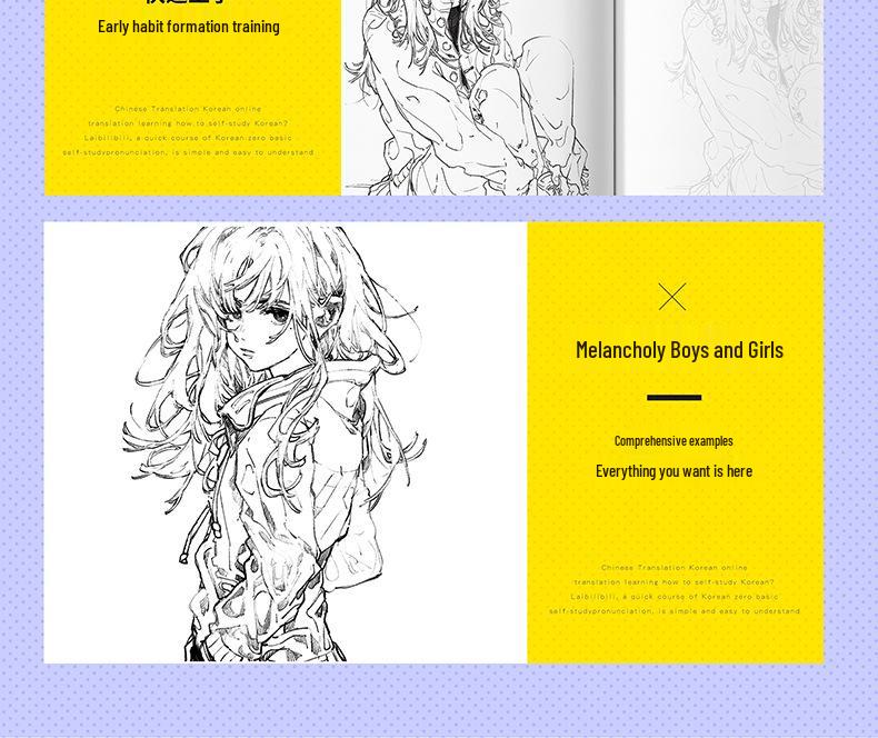 Návod na anime umění: Line Art & Průvodce barvením pro návrh postavy