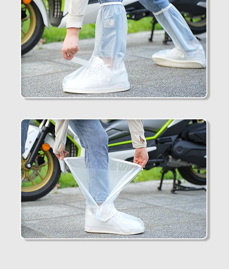 Unisex wasserdichte, rutschfeste High-Top-Gummistiefel aus PVC: Langlebige, verdickte, verschleißfeste Überschuhe für regnerische Tage