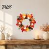 Waterproof Outdoor Glass Ornament Thanksgiving Autumn Wall Decal, Maple Leaf Pinecone Pumpkin Harvest Window Sticker, Clings Self-Adhesive Cling