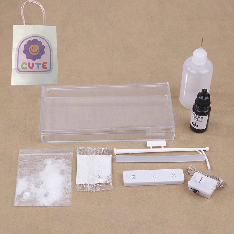 Diy Street Light Toy Creative Simulation Snow Scene Street Light Kit Night Light Toys Handmade Material Package With Gift Bag