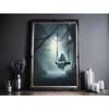 Vintage Wall Art Music Sports Spooky Aesthetics Bicycle Halloween HD Canvas Print Poster Home Living Room Bedroom Decoration