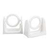 10Pcs Curtain Rod Bracket Rotatable Self Adhesive Curtain Pole Holder for Bathroom Bedroom Kitchen