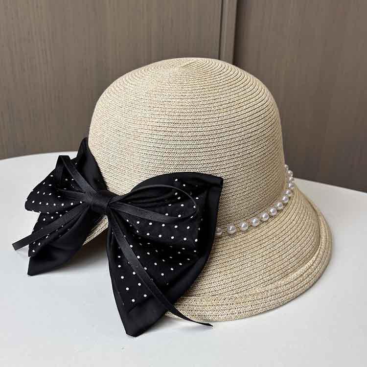 

Women s Summer Split-ended Visor Hat, Bow Big Edge Straw Hat, Vacation Sunscreen Beach Hat One Size бежевый
