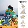 1pc Tom and Jerry Flannel Blanket Soft Warm Throw for Home, Office, Travel, All-Season Cozy Bedding Gift L1444