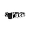 Anonymous Artisan Oldschool Chain Onyx Ring