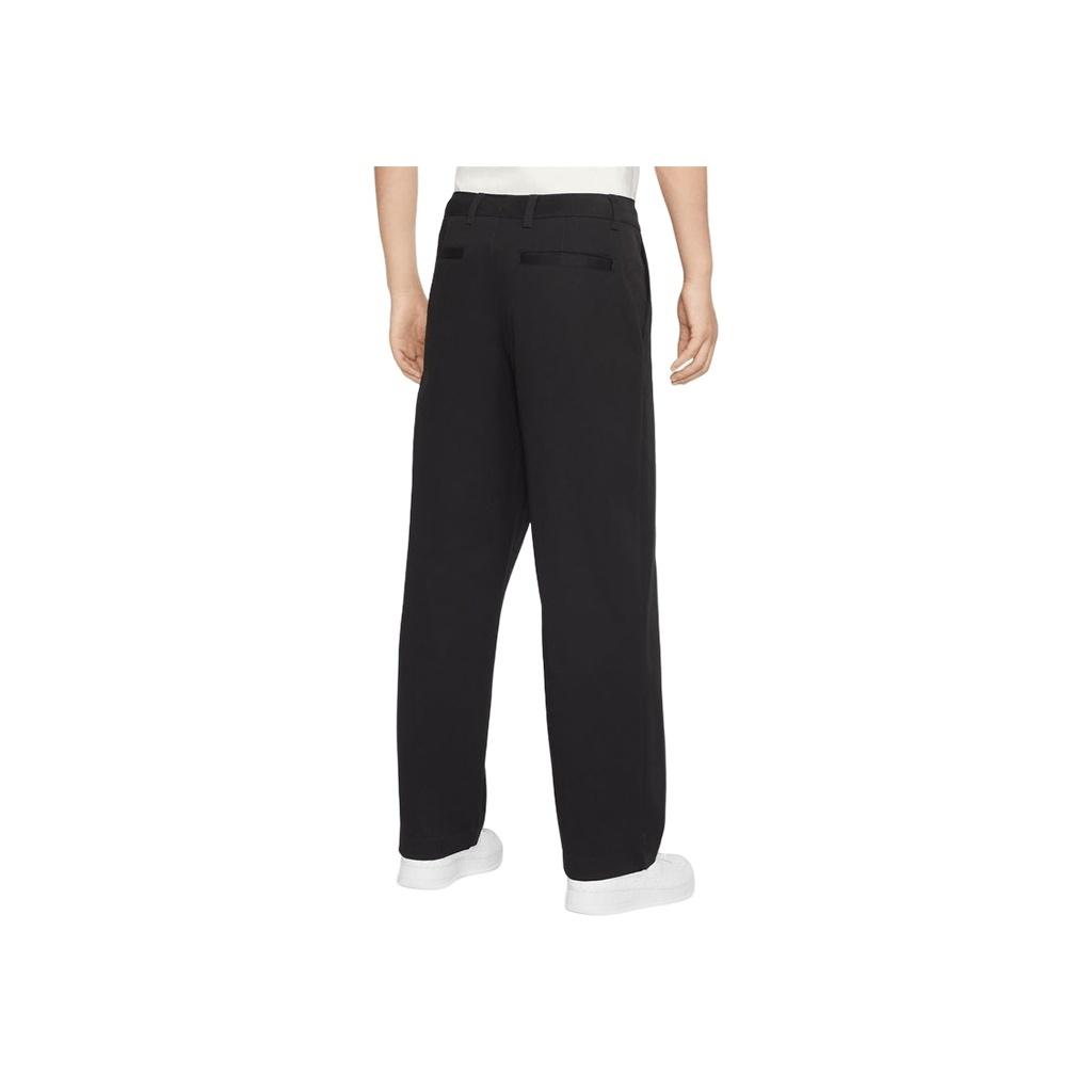 Nike Pure Color Logo Print Loose Straight Casual Pants Men Bottoms Black DX6028-010