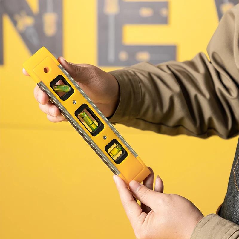 Nivelă de înaltă precizie cu riglă magnetică cu rulment înalt, pârghie cu bule, riglă orizontală rezistentă la rugină, nivelă de echilibru, riglă