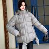 Women's large twill craft cotton-padded clothes, hooded waist, gloves, pockets, multi-color mixed batch live broadcast supply