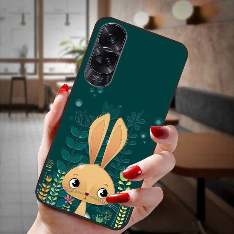 For Honor 90 Lite 5G Case 3D Flower Relief Emboss Silicon Back Cases For Honor 90 Cover Honor90 Pro 90Pro 90Lite Soft Protective