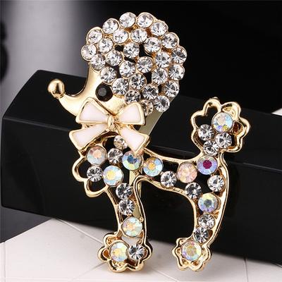 Hund Brosche Pin schöne Welpen Tier Brosche Frauen Schmuck