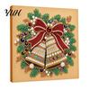 Christmas Craft Supplies for Beginners Faux Pearl Art Kit, DIY Santa Tree Painting Creative Home Decorations 3D Holiday Wall Decor Kit Adults,