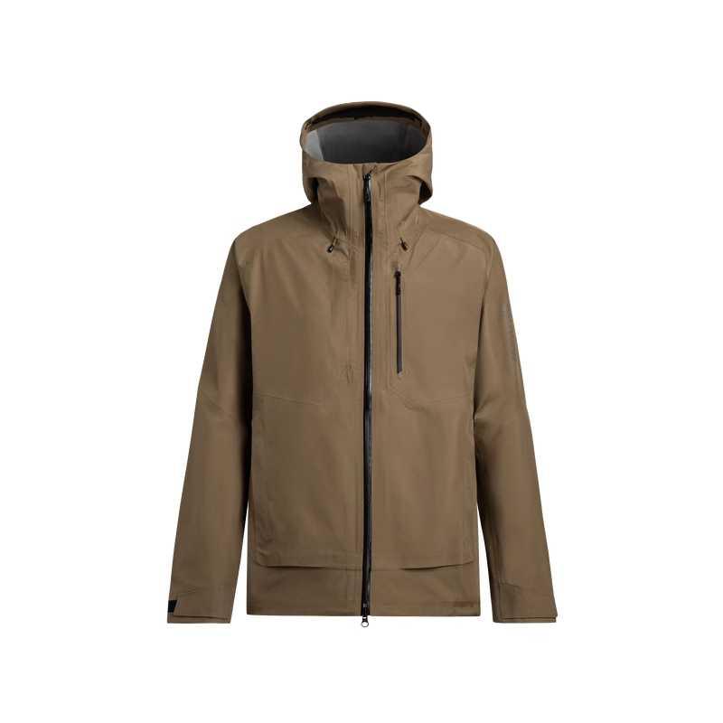 

Salomon Mountain Outdoor Series Hooded Outdoor Zip Waterproof Windproof Breathable Durable Warm Jacket Men Jacket Brown C22905 L