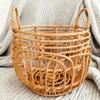Retro Rattan Newborn Professional Photography Props Baby Basket Rattan Crib Essential Photography Furniture Studio Tool 1 Piece
