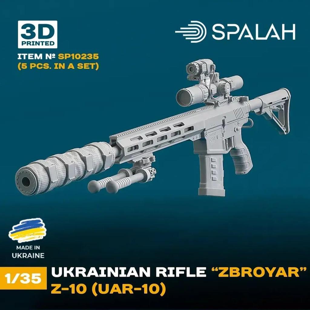 SPARACH Ukrainisches Zbroyer Scharfschützengewehr Resin-Bausatz SPU10235 1/35 Z-10 5-teilig (Militär)