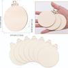 Handmade Round Wood Slice Christmas Ornament with Growth Rings – DIY Holiday Decoration and Party Tag