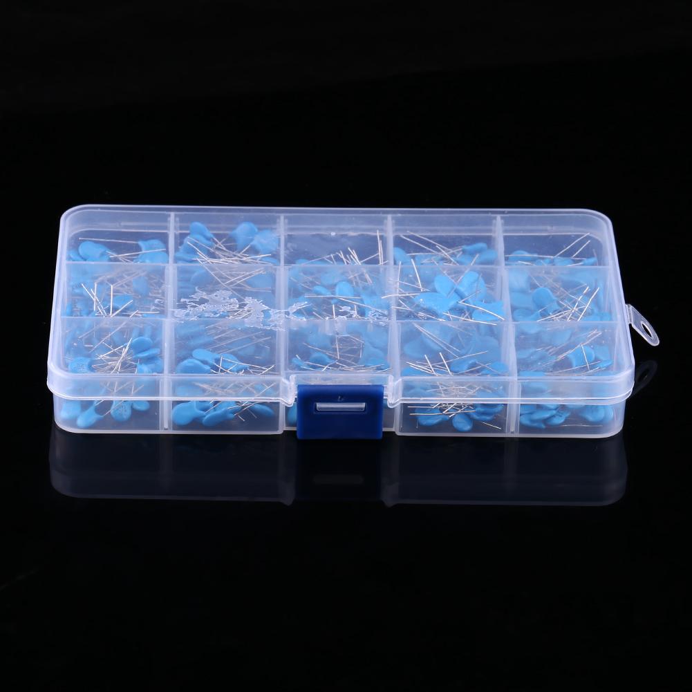 300pcs 15 Values High Voltage Ceramic Capacitors Assortment Assorted Kit With Box