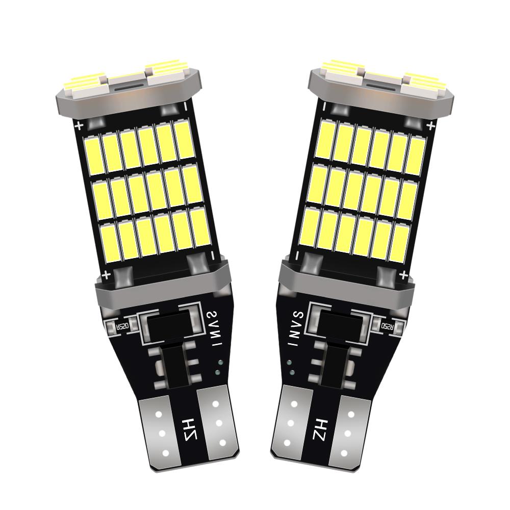 2000LM Canbus T15 Led High Power T16 Reverse Lights for Car Bulb Back Up W16W No Hyper Flash Xenon White 6000K LampBack Up Lights 1