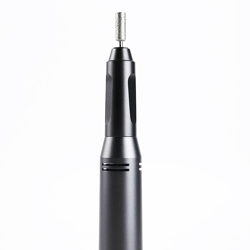 Black Metal Handle Portable Nail Drill With Drill Bits Polishing Remove Poly UV Gel Equipment Manicure Pedicure Machine