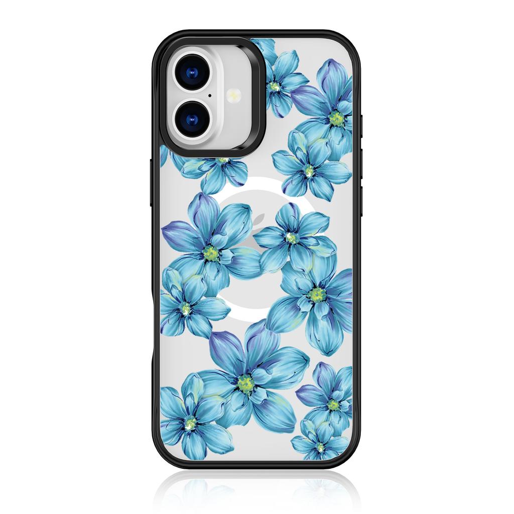 Mobile Phone Case for IPhone16pro Transparent Protective Case N52 Magnetic Phone Case Colored Pattern