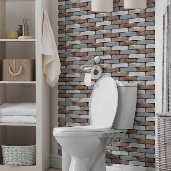 Samolepicí samolepka na stěnu s 3D cihlovým vzorem Home Decor Tapeta Vodotěsná Home Decor Tapeta