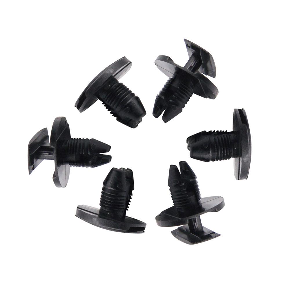 20pcs for Peugeot Citroen Black Plastic Interior Clip Auto Fastener Car Push Type Rivet Retainer Bumper Fender Fixed Clamp