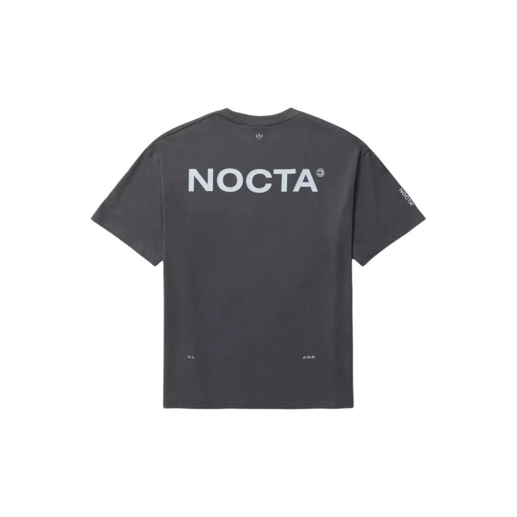 Nike Nocta Collaboration Logo Crewneck Casual Short-Sleeve T-Shirt Unisex Gray