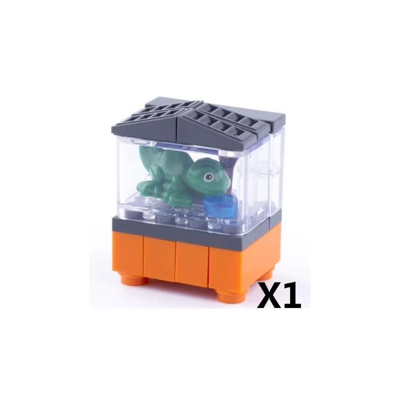 Set de Accesorios de Bloques de Construcción de Ciudad Máquina de Mahjong Consola de Juegos Muebles Sofá Cama Piano Refrigerador Juguete Mini Ladrillos Floristería