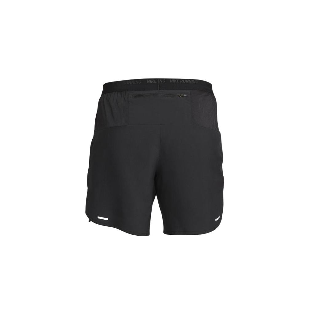 Nike Solid Color Logo Running Shorts Men Bottoms Black DM4762-010