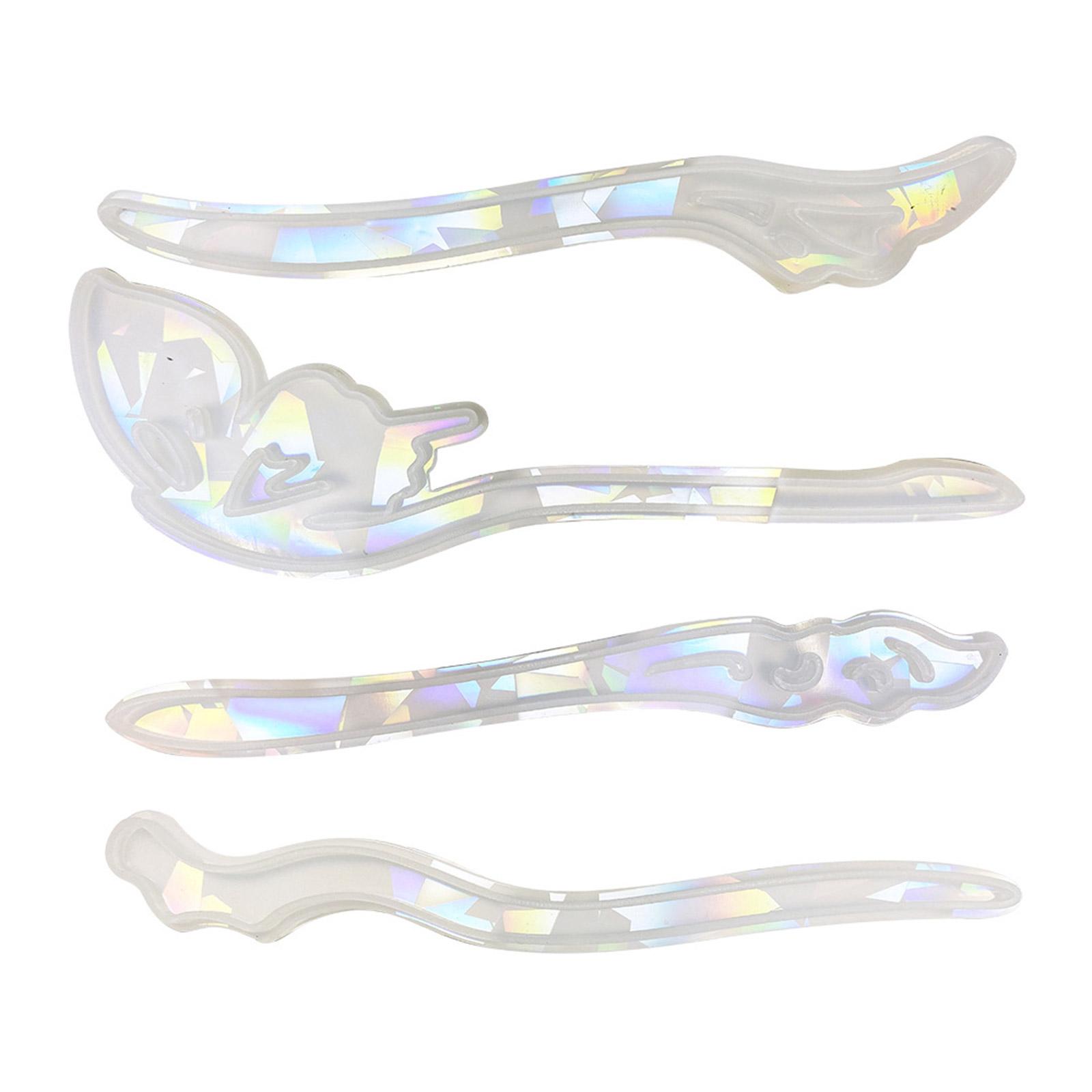 

Голографическая форма для заколки для волос Винтажная палочка для волос Силиконовая форма Изготовление украшений Зажим для волос Формы из смолы Кристальная эпоксидная смола для литья A прозрачный