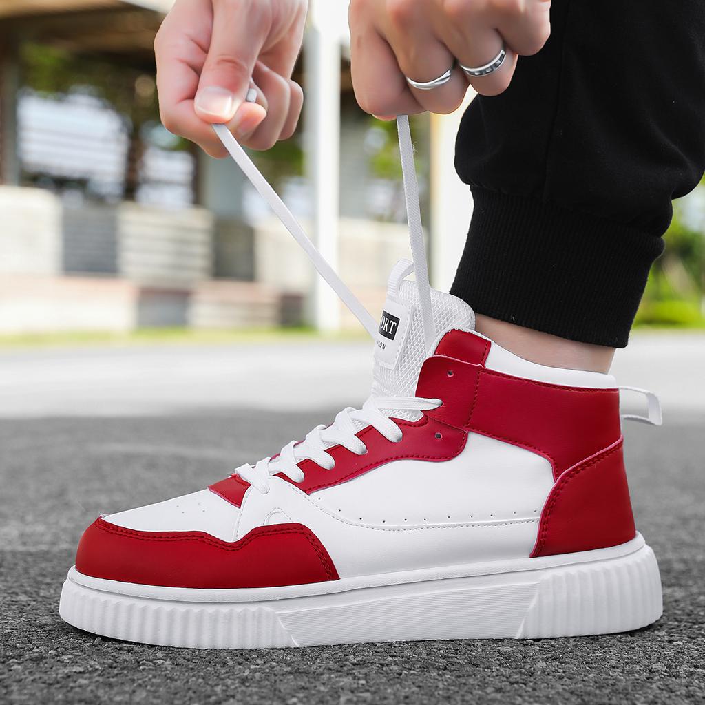 Męskie buty skórzane zimowe codzienne buty dla mężczyzn wysokie trampki luksusowe modne mokasyny wygodne damskie botki