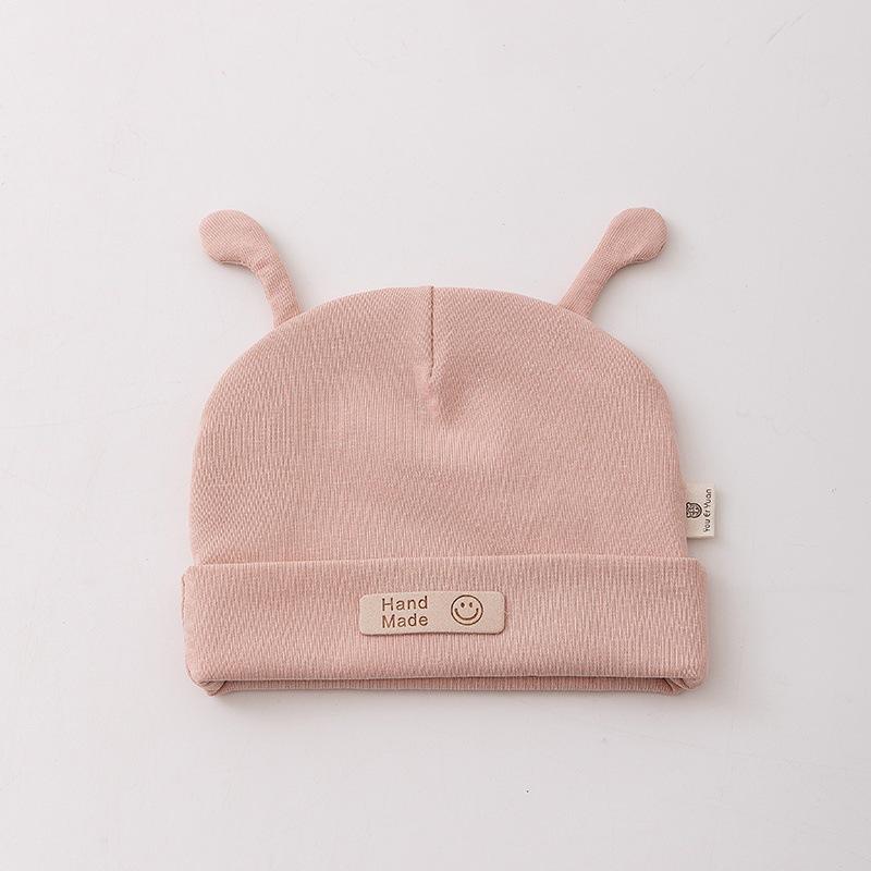 Guai Bao Baby Antenna Hat for Newborns 0-6 Months - Lightweight Spring/Summer Pullover Cap