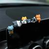 6PCS Car Display Screen Decorations Back Cat Cartoon Car Decoration Centre Console Screen Ornaments Car Decorative Items