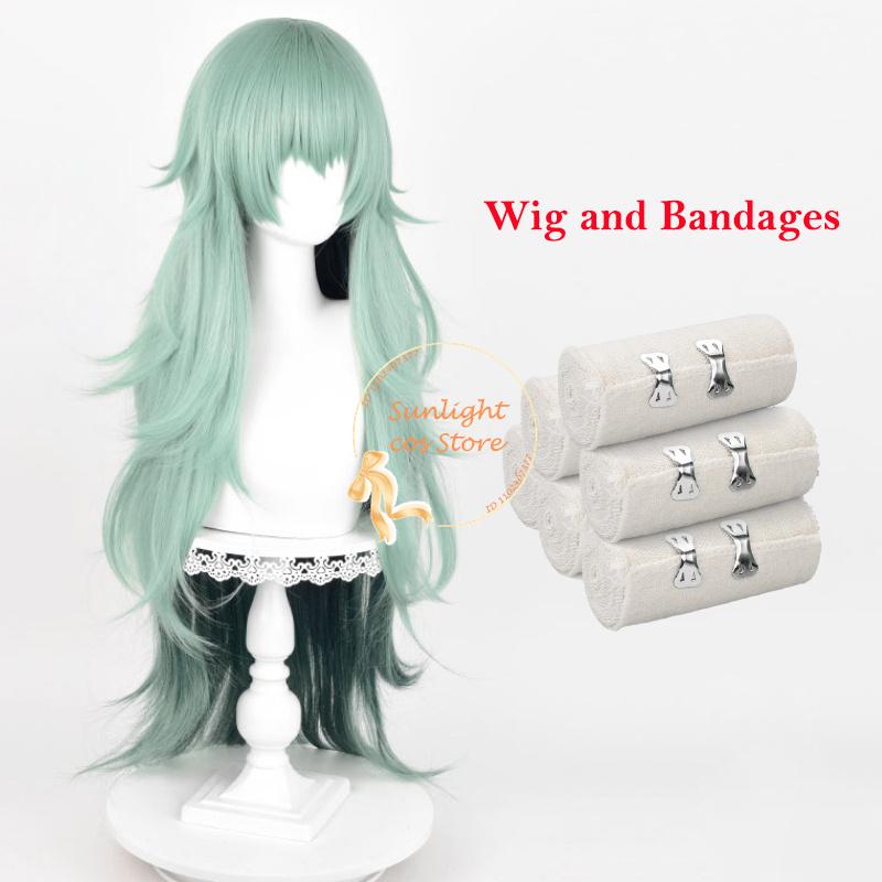 95cm Takatsuki Sen Cosplay Wig Green Gradient Curly Long Wig Eto Yoshimura Anime Wigs Heat Resistant Synthetic Hair + Wig Cap