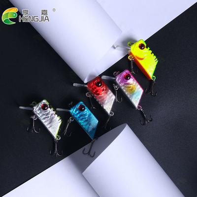 1PCS Cube Mini Wobblers Pike Fishing Lure 4.5cm 7g Crankbaits Minnow Lure Hard Artificial Fishing Tackle Bait