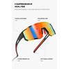 New outdoor cycling glasses, one-piece bicycle windshield sunglasses, European and American sports sunglasses