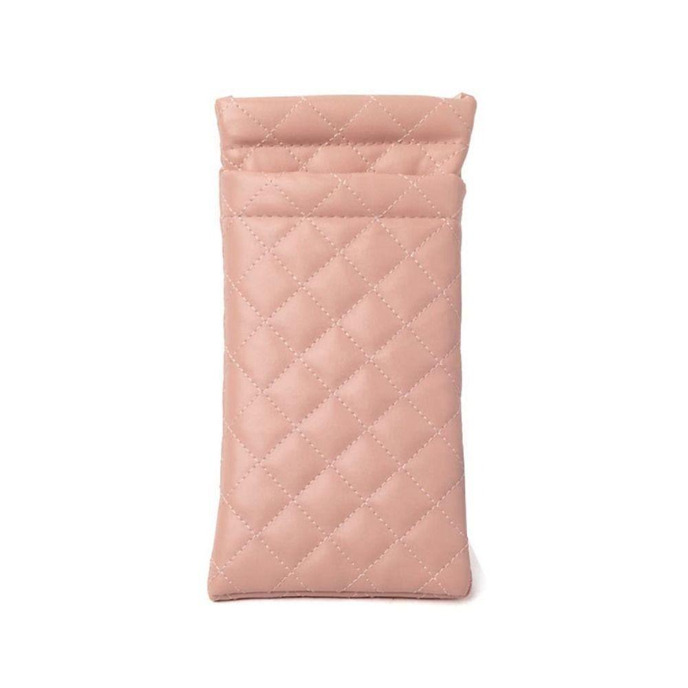 PU Leather Glasses Bag Single/Double-layer Eyeglasses Pouch  for Travel Eyewear Accessories