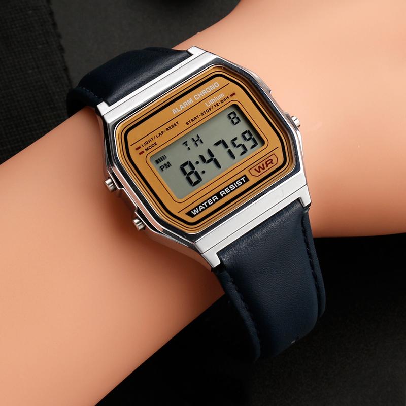 Vintage Cowhide Leather Watch Band For Casio AE1200 A158W/A168/f91w/AE-1200WHD/A158/A159/A169 Series Retro Bracelet Strap 18mm