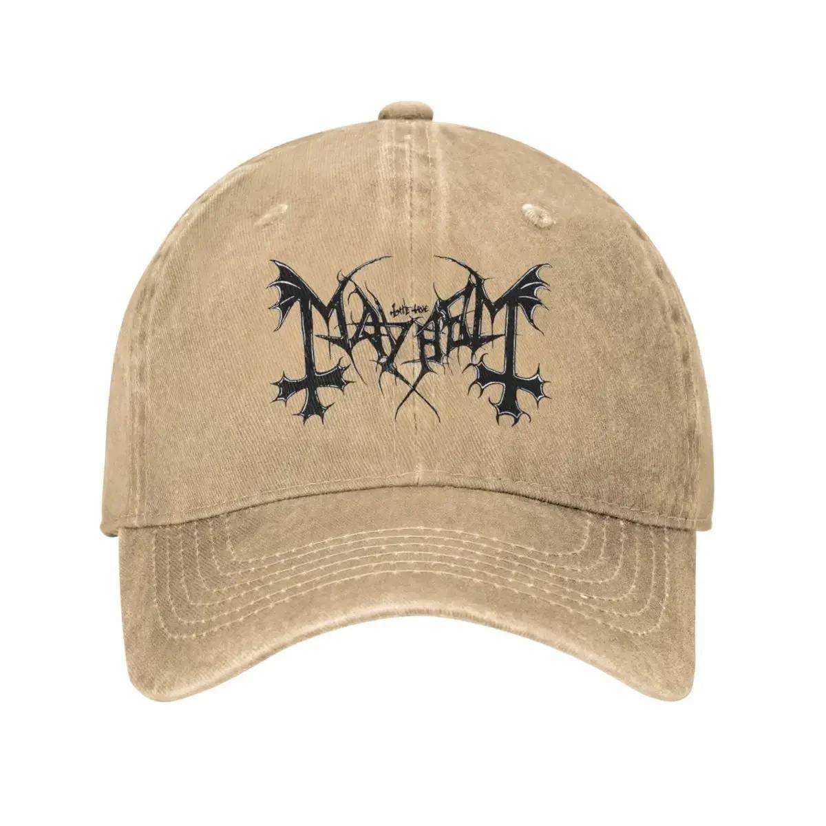 The perfect season Mayhem Heavy Death Metal Rock Baseball Caps Vintage Verontruste Katoenen Hoofddeksels Unisex Stijl Outdoor Activiteiten Caps Hoed Adjustable